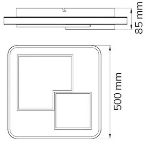 Wofi 11610 - Plafoniera LED dimmerabile FELA LED/40,5W/230V 3000K