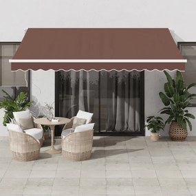 Tenda Da Sole Retrattile Automatica Marrone 400x350 Cm /