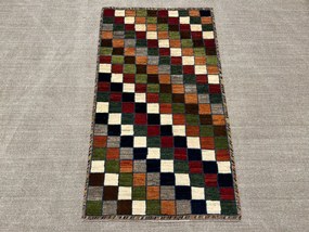 Gabbeh Tappeto 170x90 Rosso (Iran) Annodato A Mano