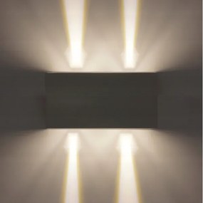 LED Applique da esterno LED/12W/230V IP54 nero