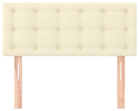 Testiera crema 80x5x78/88 cm in similpelle