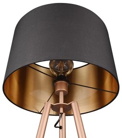 Lampada da terra marrone con ripiano (altezza 152 cm) Colette - Trio