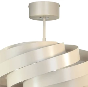 Euluna Plafoniera Vento, beige, Ø 50 cm