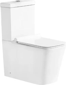 Mexen Cube wc compatto con sedile a chiusura rallentata, bianco - 31014000