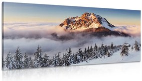 Quadro su tela – Rozsutec sotto una coltre di neve