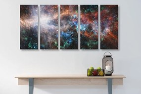 Quadri 5 pezzi – Galassia infinita