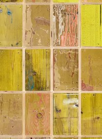 NLXL Carta da parati Waste Tiles - Yellow