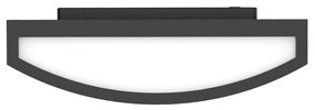Applique Slim per Esterni con Griglia decorativa IP65 - E27 Nera