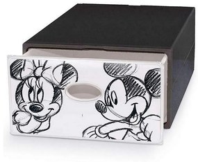 Cassettiera Domopak Living Mickey &amp; Minnie Plastica Grigio scuro (28 x 40 x 15 cm)