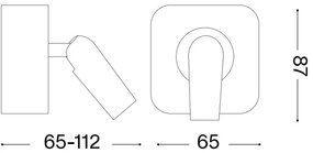 Ideal Lux - Luce Spot da parete a LED BEAN LED/3W/230V CRI 90 cromo lucido