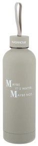 Bottiglia termica 500 ml grigia lettering