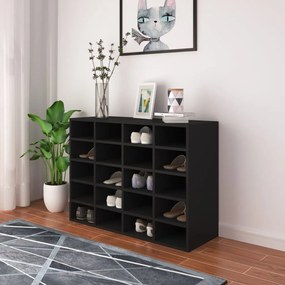 Scarpiera İn Legno Multistrato 92x30x67,5 Cm Nera /