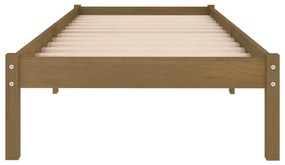 Giroletto marrone miele in legno massello di pino 100x200 cm
