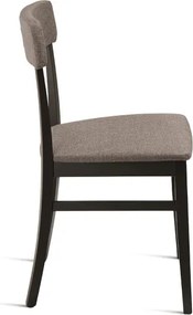 Sedia in tessuto Caffčlatte con struttura in legno LIPSIA 2 sedie