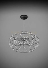 Euclide lampadario sospeso 92cm a led 2700k 7130lm 92w colore nero