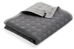 Mega Dot (Organic) Bedspread 235x245 Dark Grey - Hay