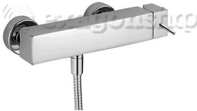 Paffoni Level Lea168st Miscelatore Doccia Esterno Steel Looking Acciaio