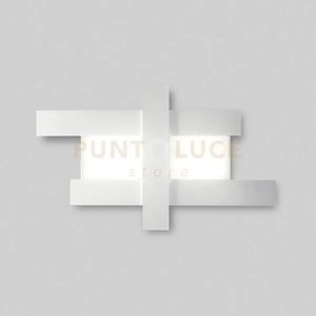 Doha p/g - applique colore bianco in alluminio e metacrilato a led ...