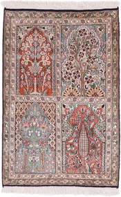 Cashmere Silk Tappeto 60 x 90 (Iran) Annodato A Mano