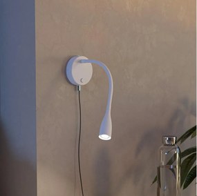 Eglo 901782 - Lampada da parete LED flessibile con porta USB OLIVANDINO LED/3,8W/230V bianco