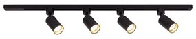 Faretto per sistema a binario TRACER 4xGU10/10W/230V 1 m nero