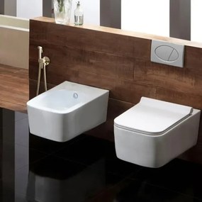 REA-B8979 - Miscelatore per bidet con doccetta per installazione ad incasso LUNGO oro