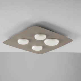 Plafoniera LED industriale Megan, dorato45 cm, luce naturale