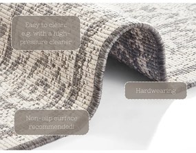 Tappeto da esterno grigio e crema , 200 x 290 cm Cebu - NORTHRUGS