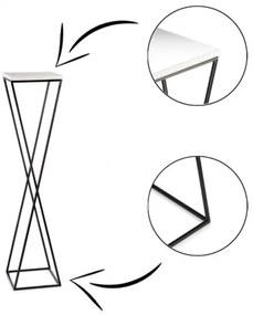 Portafiori LOFT 100x24 cm nero/bianco