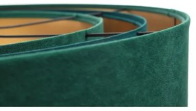 Lampadario su filo TRINITI 1xE27/60W/230V verde/oro