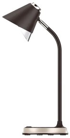 Immax 08971L - Lampada da tavolo LED dimmerabile FINCH LED/9W/12/230V marrone/oro