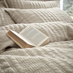 Biancheria da letto beige per letto matrimoniale 200x200 cm Tamba Stripe - Pineapple Elephant