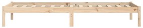 Giroletto 90x190 cm in legno massello di pino 3ft single