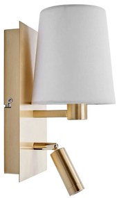 Lindby - Aiden Applique da Parete White/Brass Lindby