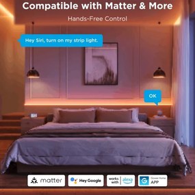 Govee - LED RGBICW Striscia dimmerabile COB 3780 diodi 3m Wi-Fi Matter