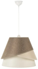 ONLI - Lampadario a cavo POLLON 1xE27/15W/230V marrone/crema/beige