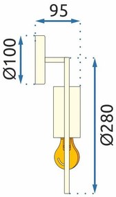 Lampada da parete APP922-1W GOLD