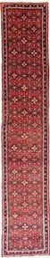 Hosseinabad Tappeto 430 x 80 Rosso (Iran) Annodato A Mano