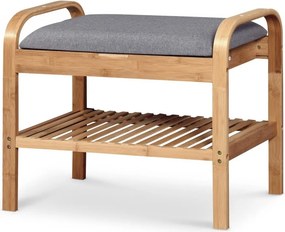 Scarpiera ST12 in grigio/marrone - L60 cm