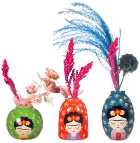 Set di vasi in ceramica 3 pz (altezza totale 8 cm) Floral Frida – Sass &amp; Belle