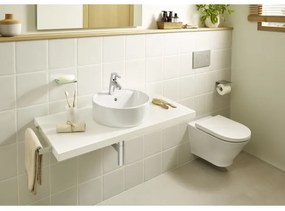 Roca A3270MJ000 - Lavandino da appoggio GAP diametro 39 cm ceramiche/bianco