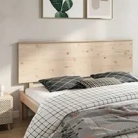 Testiera per Letto 204x6x82,5cm Legno Massello di Pino 819190