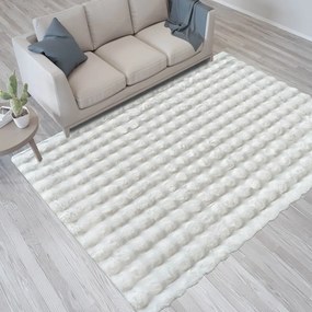 Tappeto bianco lavabile 150x230 cm Bubble White - Mila Home