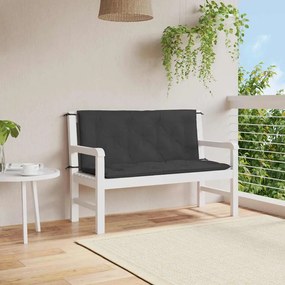 Cuscino Per Panca Nero 120x(50+50)x7 Cm İn Tessuto Oxford /