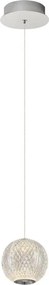 Lampadario LED su cavo CREMONA LED/5W/230V 3000K cromo opaco