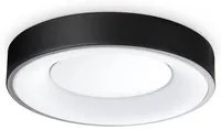 Plafoniera Contemporanea Planet Metallo Nero Led Integrato 17W 3000K Ip20