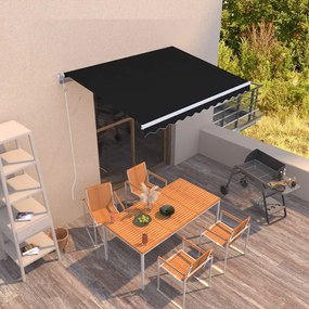 Tenda Da Sole Retrattile Automatica 300x250 Cm Antracite /