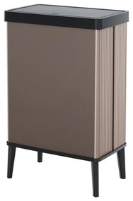 Cestino per la spazzatura rosa touch in plastica riciclata 54 l Verto High - Curver