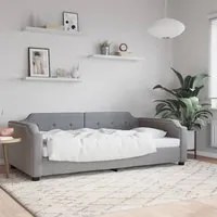 Letto da Giorno Grigio Chiaro 80x200 cm in Tessuto 354200