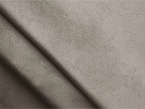 Divano componibile beige con rivestimento in velluto 285 cm Lokua – Makamii